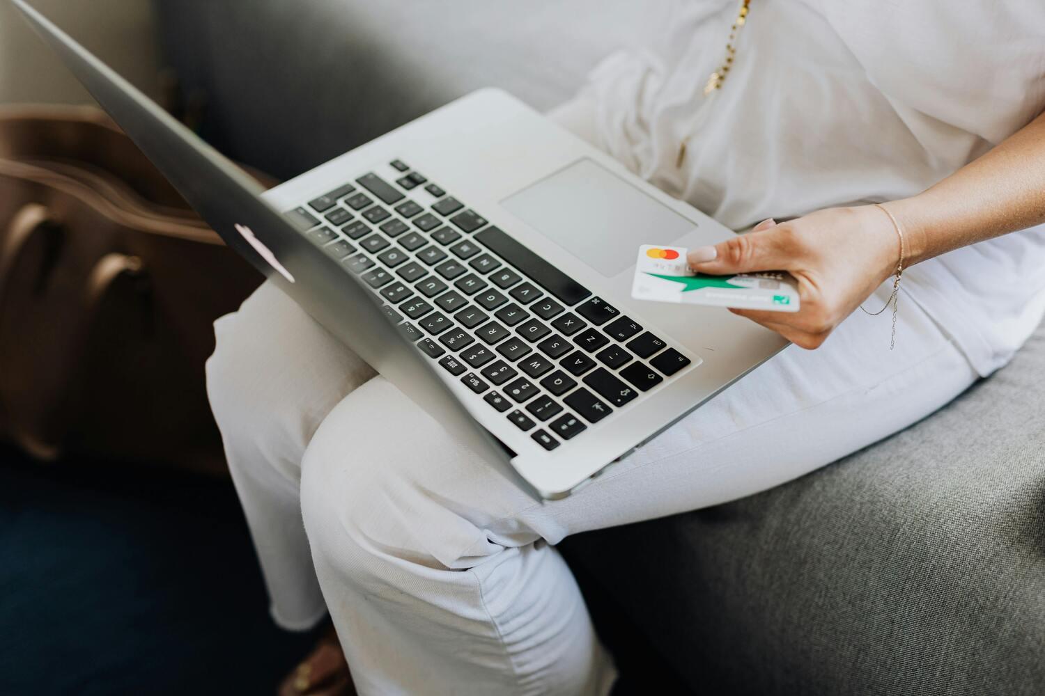 woman with laptop